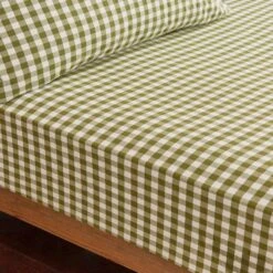 Portloe Gingham Woven Cotton Fitted Sheet -DUNELM Furniture Shop 30921111