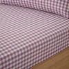 Portloe Gingham Woven Cotton Fitted Sheet