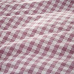 Portloe Gingham Woven Cotton Fitted Sheet -DUNELM Furniture Shop 30921112 alt04