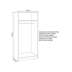 Walker Trio Bedroom Furniture Set -DUNELM Furniture Shop 30921364 alt06