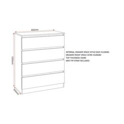 Walker 4 Draw Chest -DUNELM Furniture Shop 30921431 alt09