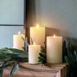 Rustic Pillar Candle -DUNELM Furniture Shop 30921469 alt01