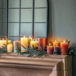 Rustic Pillar Candle -DUNELM Furniture Shop 30921470 alt02