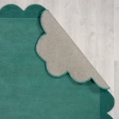 Flair Milo Scallop Plain Wool Runner -DUNELM Furniture Shop 30922108 alt02