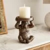 Orangutan Pillar Candle Holder -DUNELM Furniture Shop 30922867