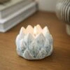 Reactive Glaze Artichoke Tealight Holder -DUNELM Furniture Shop 30923143