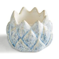 Reactive Glaze Artichoke Tealight Holder -DUNELM Furniture Shop 30923143 alt02