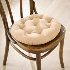 Bistro Cotton Round Seat Pad -DUNELM Furniture Shop 30923623