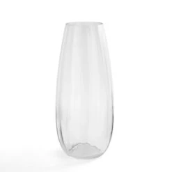 Ribbed Rounded Glass Vase 7 Ribbed Rounded Glass Vase -DUNELM Furniture Shop 30924491 alt02