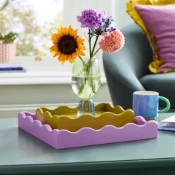 Sophie Robinson Set Of 2 Wavy Edge Trays -DUNELM Furniture Shop 30924496