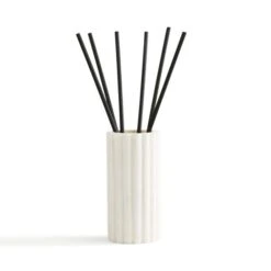 Silk Floral Ribbed Marble Diffuser -DUNELM Furniture Shop 30924503 alt02