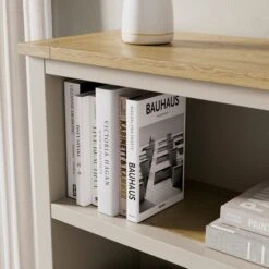 Olney Low Bookcase, Stone -DUNELM Furniture Shop 30924851 alt03