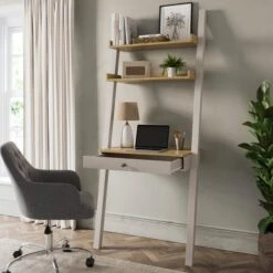Olney Ladder Desk, Stone -DUNELM Furniture Shop 30924854 alt01