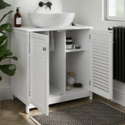 Nautical Single Vanity Unit -DUNELM Furniture Shop 30925663 alt01