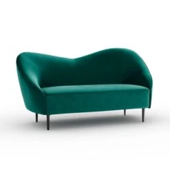 Aubery Velvet Curved 2 Seater Sofa -DUNELM Furniture Shop 30925790 alt05