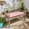 Striped Outdoor Bench Pad -DUNELM Furniture Shop 30926378