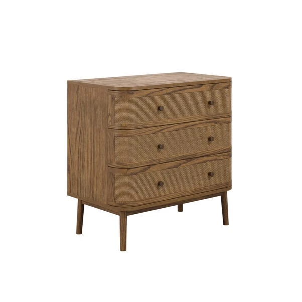 Callie 3 Drawer Chest, Smoked Wood 5 Callie 3 Drawer Chest, Smoked Wood - Image 3