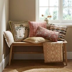 Matelasse Ikat Cotton Throw -DUNELM Furniture Shop 30927470 alt05