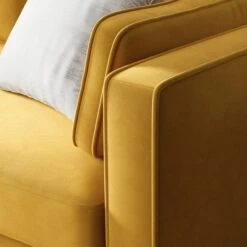 Zoe Plain Velvet 2 Seater Sofa -DUNELM Furniture Shop 30927557 alt02