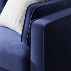 Zoe Plain Velvet 2 Seater Sofa -DUNELM Furniture Shop 30927561 alt02