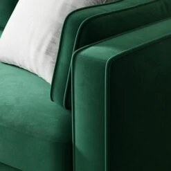 Zoe Plain Velvet 2 Seater Sofa -DUNELM Furniture Shop 30927565 alt02