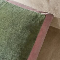 Box Edge Cotton Velvet Cushion -DUNELM Furniture Shop 30927606 alt01