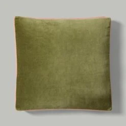 Box Edge Cotton Velvet Cushion -DUNELM Furniture Shop 30927606 alt02