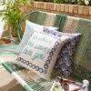 Pack Of 3 Summer Breeze Outdoor Square Cushion Covers -DUNELM Furniture Shop 30927792