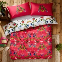 Tropical Kaleidoscope Cotton Duvet Cover & Pillowcase Set -DUNELM Furniture Shop 30928068