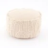 Curves Tufted Natural Pouffe -DUNELM Furniture Shop 30928137
