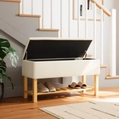 Upholstered Hallway Storage Bench -DUNELM Furniture Shop 30928235 alt02