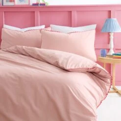 Phoebe Scallop 100% Cotton Duvet Cover And Pillowcase Set -DUNELM Furniture Shop 30928314 alt03