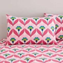Tallie Retro Cotton Duvet Cover & Pillowcase Set -DUNELM Furniture Shop 30928538 alt01