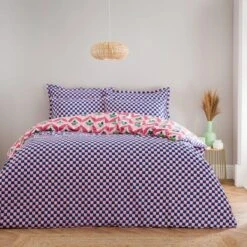 Tallie Retro Cotton Duvet Cover & Pillowcase Set -DUNELM Furniture Shop 30928561 alt02