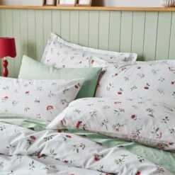 Margo Floral 144 Thread Count Cotton Duvet Cover & Pillowcase Set -DUNELM Furniture Shop 30929351 alt03