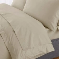 Hotel 230 Thread Count Percale 100% Cotton Flat Sheet -DUNELM Furniture Shop 30929756