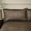 Hotel Tris Greek Key Gold Oxford Pillowcase -DUNELM Furniture Shop 30929951
