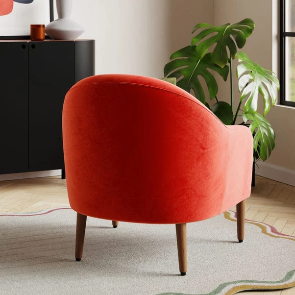 Kaspar Velvet Tub Chair 21 Kaspar Velvet Tub Chair - Image 19