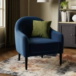 Kaspar Velvet Tub Chair 31 Kaspar Velvet Tub Chair -DUNELM Furniture Shop 30930124
