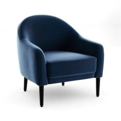 Kaspar Velvet Tub Chair 35 Kaspar Velvet Tub Chair -DUNELM Furniture Shop 30930124 alt06