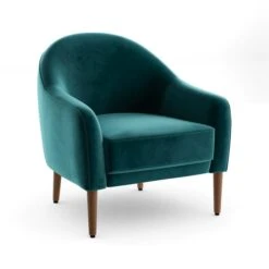 Kaspar Velvet Tub Chair 27 Kaspar Velvet Tub Chair -DUNELM Furniture Shop 30930125 alt06