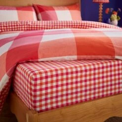 Sophie Robinson Mini Picnic Plaid 100% Cotton Fitted Sheet -DUNELM Furniture Shop 30930258