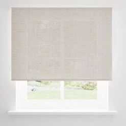 Semi Sheer Herringbone Roller Blind -DUNELM Furniture Shop 30930526 alt03