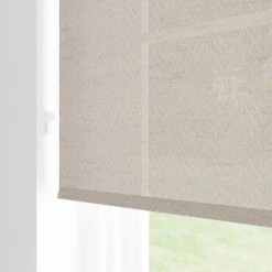 Semi Sheer Herringbone Roller Blind -DUNELM Furniture Shop 30930623 alt04