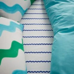 Sophie Robinson Mini Wave 100% Cotton Fitted Sheet -DUNELM Furniture Shop 30931516 alt04