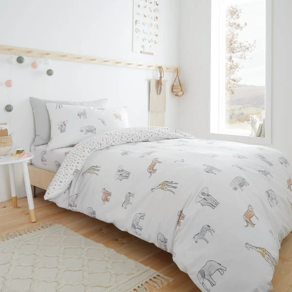 Bianca Zoo Animals 100% Cotton Duvet Cover And Pillowcase Set 9 Bianca Zoo Animals 100% Cotton Duvet Cover And Pillowcase Set - Image 7