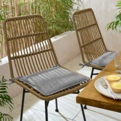 Set Of 2 Grey Water Resist Seat Covers -DUNELM Furniture Shop 30931860 alt01