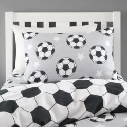 Catherine Lansfield Football Stars Brushed Cotton Duvet Cover And Pillowcase Set 27 Catherine Lansfield Football Stars Brushed Cotton Duvet Cover And Pillowcase Set -DUNELM Furniture Shop 30932006 alt01