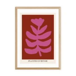 East End Prints Plantes D'Hiver Rust By Ani Vidotto -DUNELM Furniture Shop 30932644 alt01