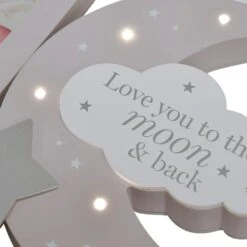 Bambino Love You To The Moon Grey Light Up Photo Frame -DUNELM Furniture Shop 30932931 alt02